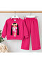 Girl's Baby Figure 2-Piece Sweatshirt and Wide-Leg Pants Set, Ages 3-8 - 4
