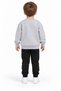 12509-26 Boy's Crocodile Printed Crew Neck Sweatshirt 1–4 Years - 5