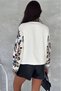 Women's Bohemian Cross-Stitch Embroidered Open-Front Jacket - Ecru - 7