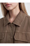 Alita City Lcw Vision Khaki Denim Straight Oversize Women's Jean Jacket with a Difference - 3