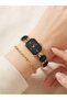 Women's Wristwatch Bracelet Gift Rose Gold Stylish Stone Elegant Watch Frn42