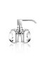 Kristall Liquid Soap Dispenser, Countertop - Chrome/Clear