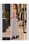 Women's Sleeveless Crew Neck Side Buttoned Long Knitwear Dress - 5