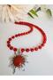 Agate Natural Stone Sun Pendant 48 cm - 3