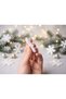 Set of 12 Snowflake Christmas Tree Ornaments White Decorative Pine Tree Ornament Set New Year Concept - 3