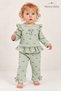 Baby Girl Set with Bow Pattern and Ruffles, 2-Piece Top and Bottom Set, Seasonal, 3 6 9 12 Months - 6