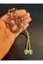 Metallic Copper Color Plated Hematite Stone 33-Piece Prayer Beads - 2