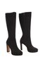 Thea Women's Platform Heeled Below-The-Knee Boots - 5