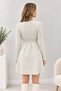 Women's Sweater with Hair Braids - 3