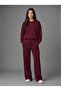 Women's Crew Neck Long Sleeve Tracksuit Set Comfortable Fit Loose Leg Two-Piece Sportswear