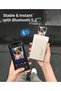 Pearl N200 Pro Portable AI Photo Printer, Instant Mini Picture Printer for iPhone Smartphone, Thermal Dye Sublimation, Bluetooth Sticker Maker 50 Sheets 2x3 Adhesive Paper & 5 Cartridges, Gold - 8