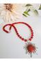 Agate Natural Stone Sun Pendant 48 cm - 4