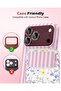 iPhone 18 Pro Compatible Camera Lens Protector with Metal Frame, Rhinestone and Silver Full Coverage Protective Glass - 5