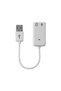 Hytech Hy-U715 Wired USB White Sound Card 7.1 Dual Channel