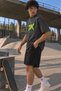 Men's Neon Printed T-Shirt Oversize Streetwear Daily T-Shirt - 3
