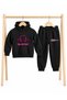 Blackpink Printed 3-Yarn Hooded Children's Tracksuit Set