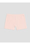 Ozmarka New Season Pink Printed Girls' Boxer Shorts 3-Piece Set - 5