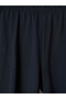 Two Mt Shop Quality Lcw Curve Navy Blue Large Size Women's Shorts Leggings with Elastic Waist - 2