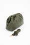 Khaki Knitted Detailed Clutch Portfolio and Shoulder Bag - 5