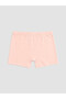 Özmarka New Season Ecru Floral Girls' Boxer Shorts 3-Piece Set - 2