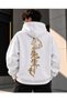 Men's Oversize Sweatshirt – High-Quality Fabric, Printed Hooded Kangaroo Pocket