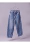 Özmarka New Season Indigo Balloon Fit Girls' Jean Trousers - 4