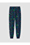 Özmarka New Season Turquoise Printed Boys' Pajama Set - 7