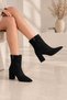 Mls Women's Drawn-Up Boots Black Suede - 4