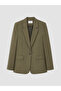 Özmarka New Season Khaki Women's Blazer Jacket - 6