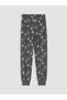 Peak New Season Gray Printed Boys' Pajama Set - 8