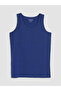 Peak New Season Navy Blue Crew Neck Boys' Underwear Undershirt 5-Pack - 2