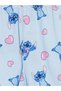 Ozmarka New Season Blue Printed Girls' Shorts Pajama Set - 7