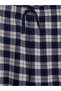 Ozmarka New Season Gray Regular Fit Plaid Men's Pajama Set - 7