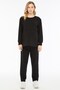 Pregnant Women's Cotton Maternity Tracksuit Set Black-26201 - 3