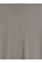 Vizyon New Season Gray Crew Neck Long Sleeve Men's T-Shirt - 6