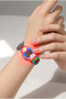 Children's Luminous Wristwatch with Multiple Dinosaur Figures, Blue Color Silicone Strap, Educational Dial (Without Box) - 3