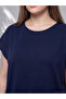 Peak New Season Navy Blue Large Size Oversize Blouse - 2