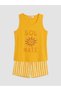 Ozmarka New Season Yellow U-Neck Printed Women's Shorts Pajama Set - 3