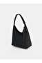 Özmarka New Season Black Suede Women's Shoulder Bag - 4