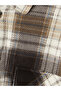 Özmarka New Season Brown Regular Fit Plaid Men's Lumberjack Shirt Jacket - 7