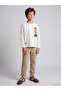 Vizyon New Season Green Printed Boys' Sweatpants