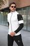 New Season Men's Tracksuit Set, White Printed - 4