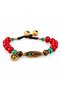 Red Beaded Heart Figure Detailed Handmade Stylish Bracelet Accessory - 2