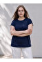 Peak New Season Navy Blue Large Size Oversize Blouse