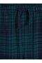 Özmarka New Season Blue Regular Fit Plaid Men's Pajama Bottoms - 6