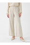 Lcw Modest Elastic Waist Wide Leg Women's Trousers - 2