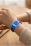 Children's Luminous Wristwatch with Multiple Dinosaur Figures, Blue Color Silicone Strap, Educational Dial (Without Box) - 2