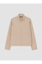 Peak New Season Beige Loose Fit Gabardine Men's Jacket.