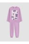 Özmarka New Season Lilac Crew Neck Girls' Pajama Set