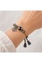 Colorful Knitted String Patterned Bead Detailed Handmade Stylish Bracelet